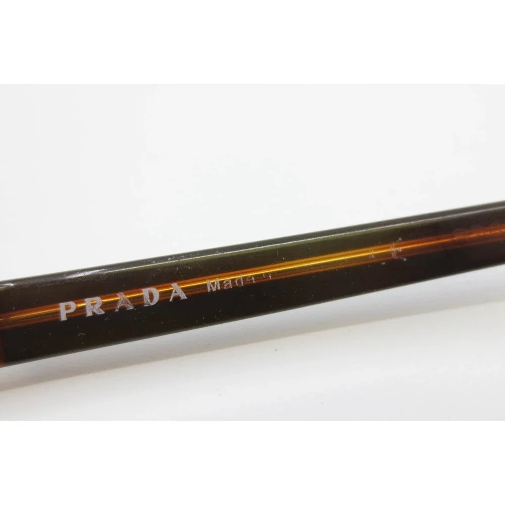Prada VPR 64H Silver Tortoise Semi Rimless Rectangle Eyeglass Frames 51-18-135